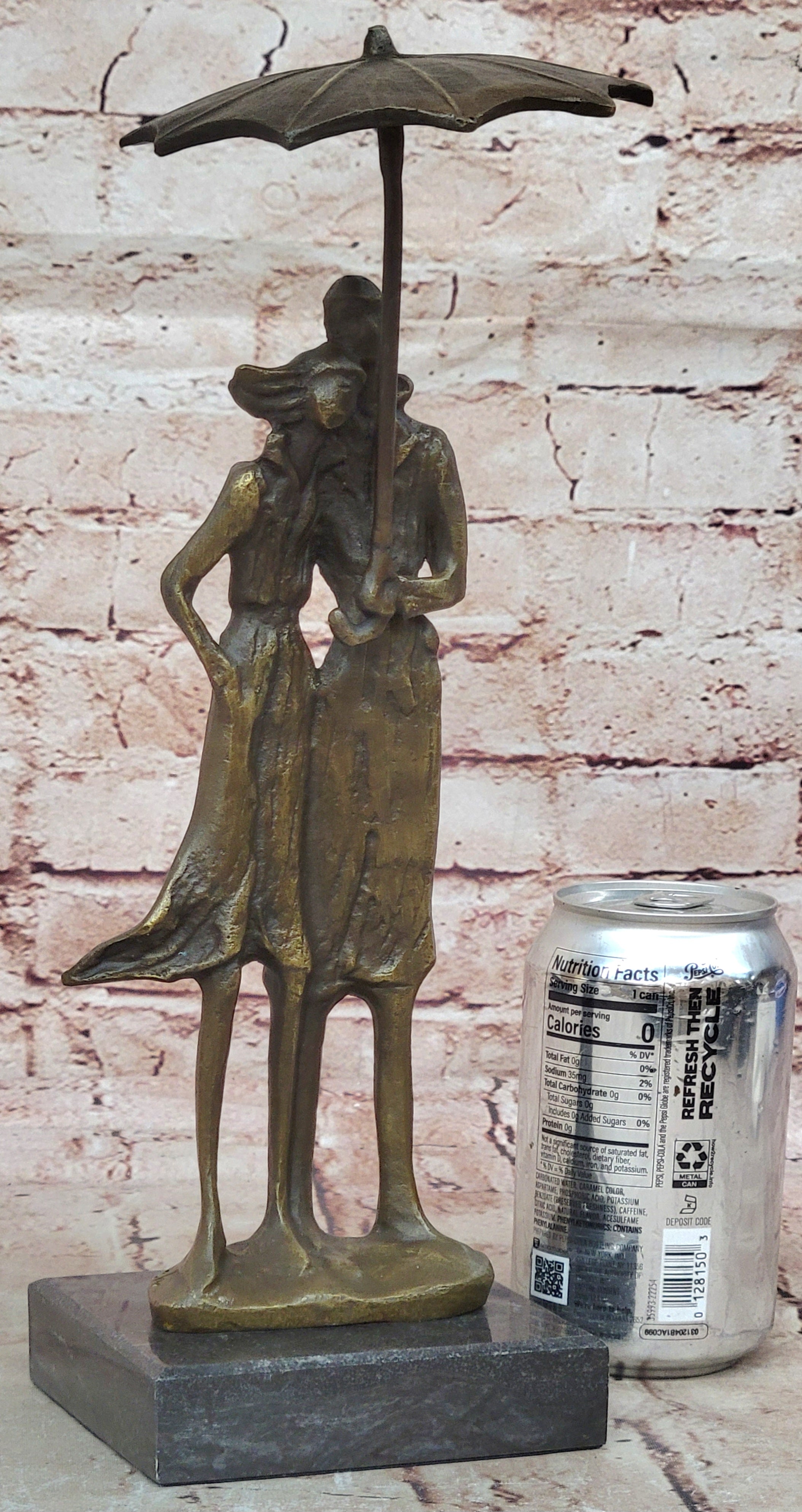 Handcrafted bronze sculpture SALE Ra In Lovers Two Vitaleh Aldo Original Signed