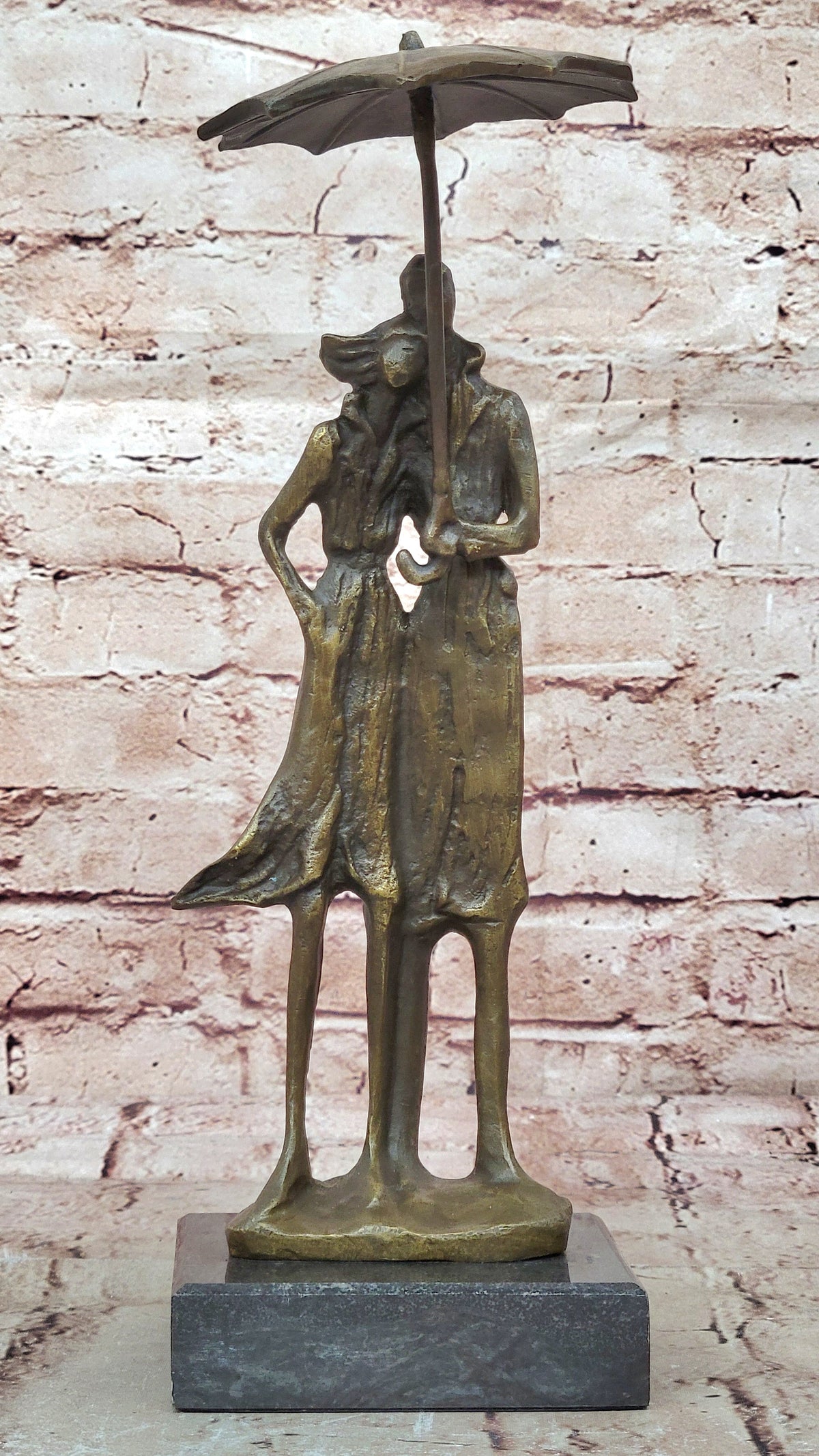 Handcrafted bronze sculpture SALE Ra In Lovers Two Vitaleh Aldo Original Signed