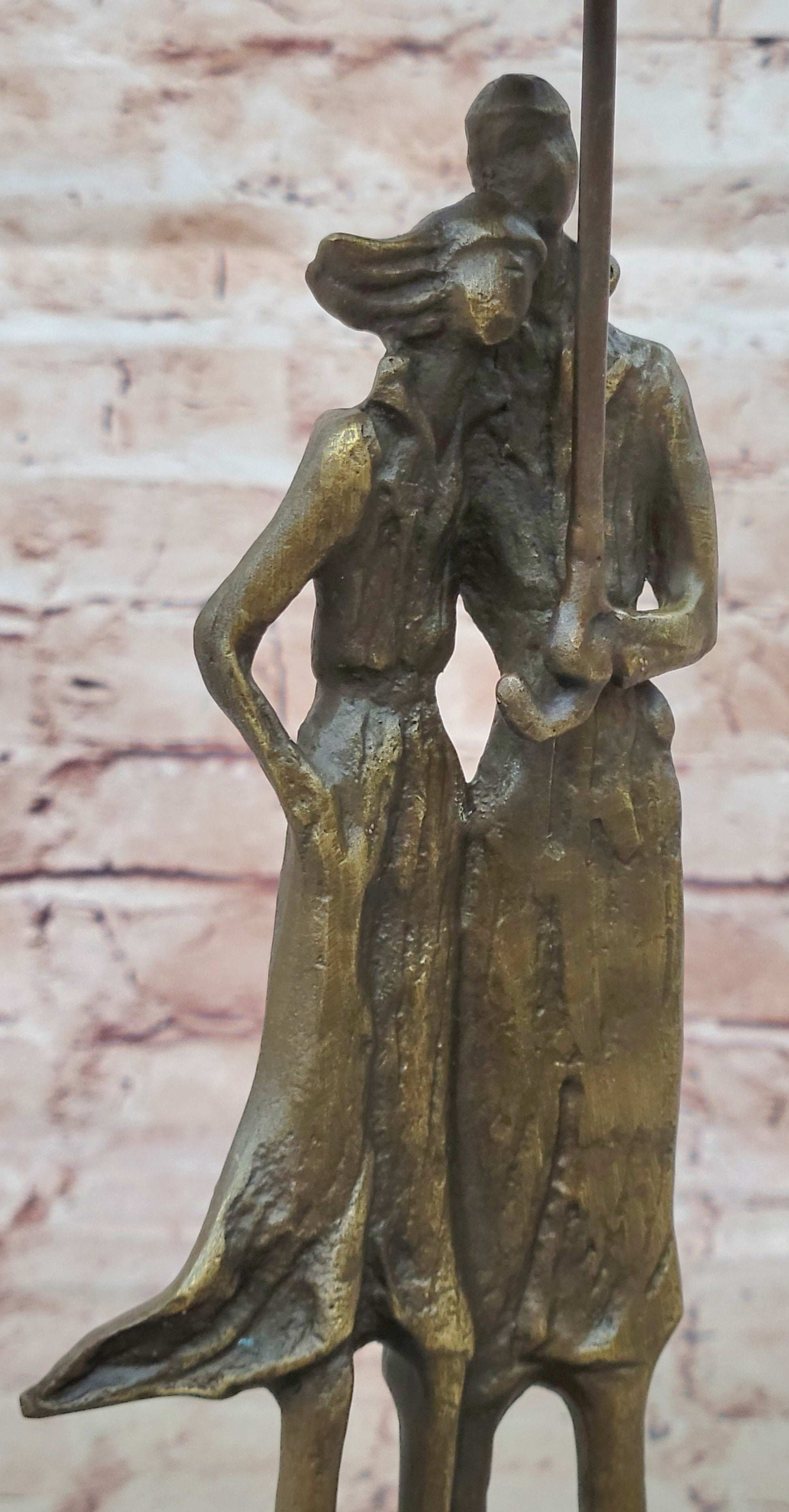 Handcrafted bronze sculpture SALE Ra In Lovers Two Vitaleh Aldo Original Signed