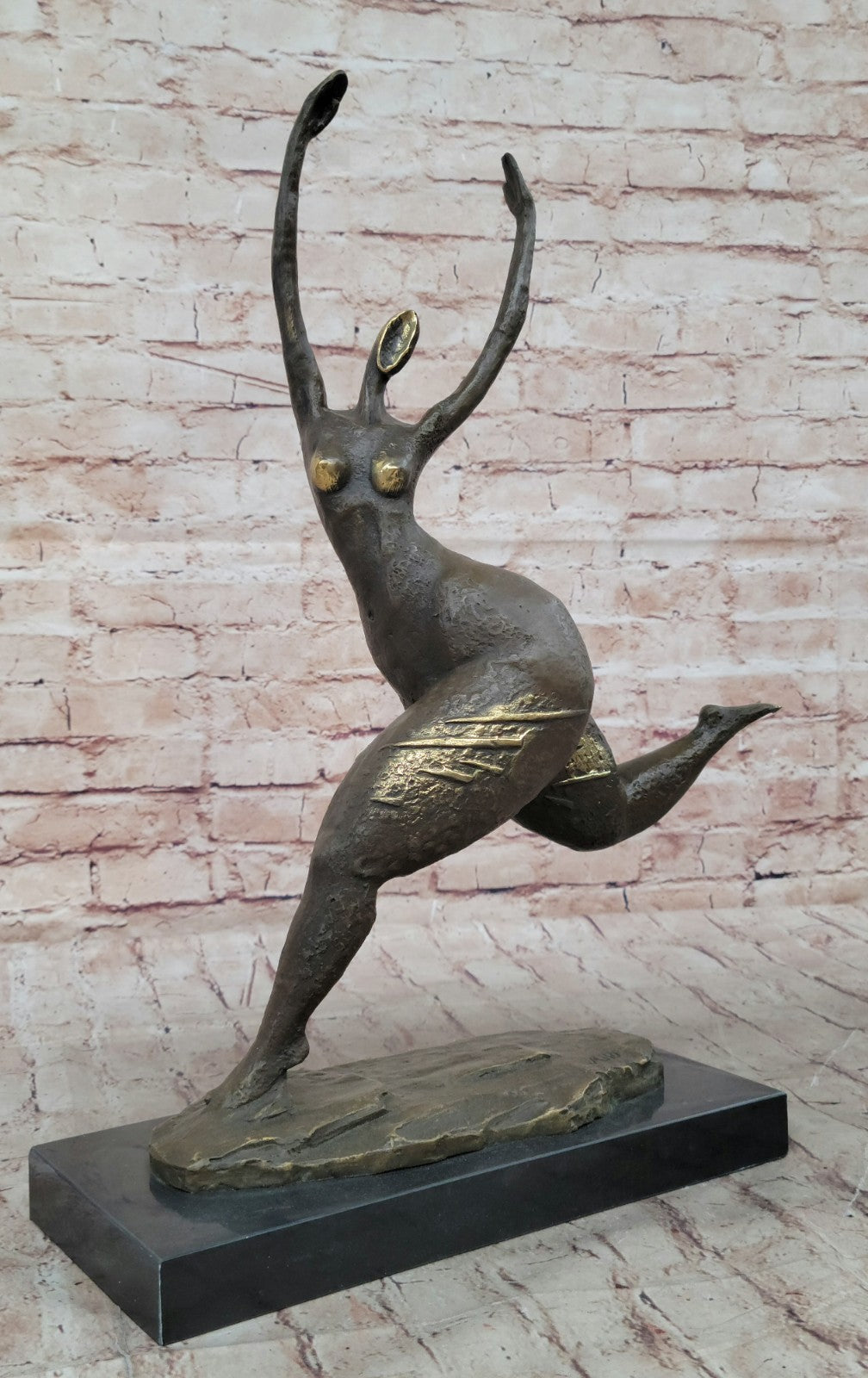 MILO ABSTRACT NUDE WOMAN BRONZE SCULPTURE FIGURE FIGURINE MODERN ART DECO ARTWORK