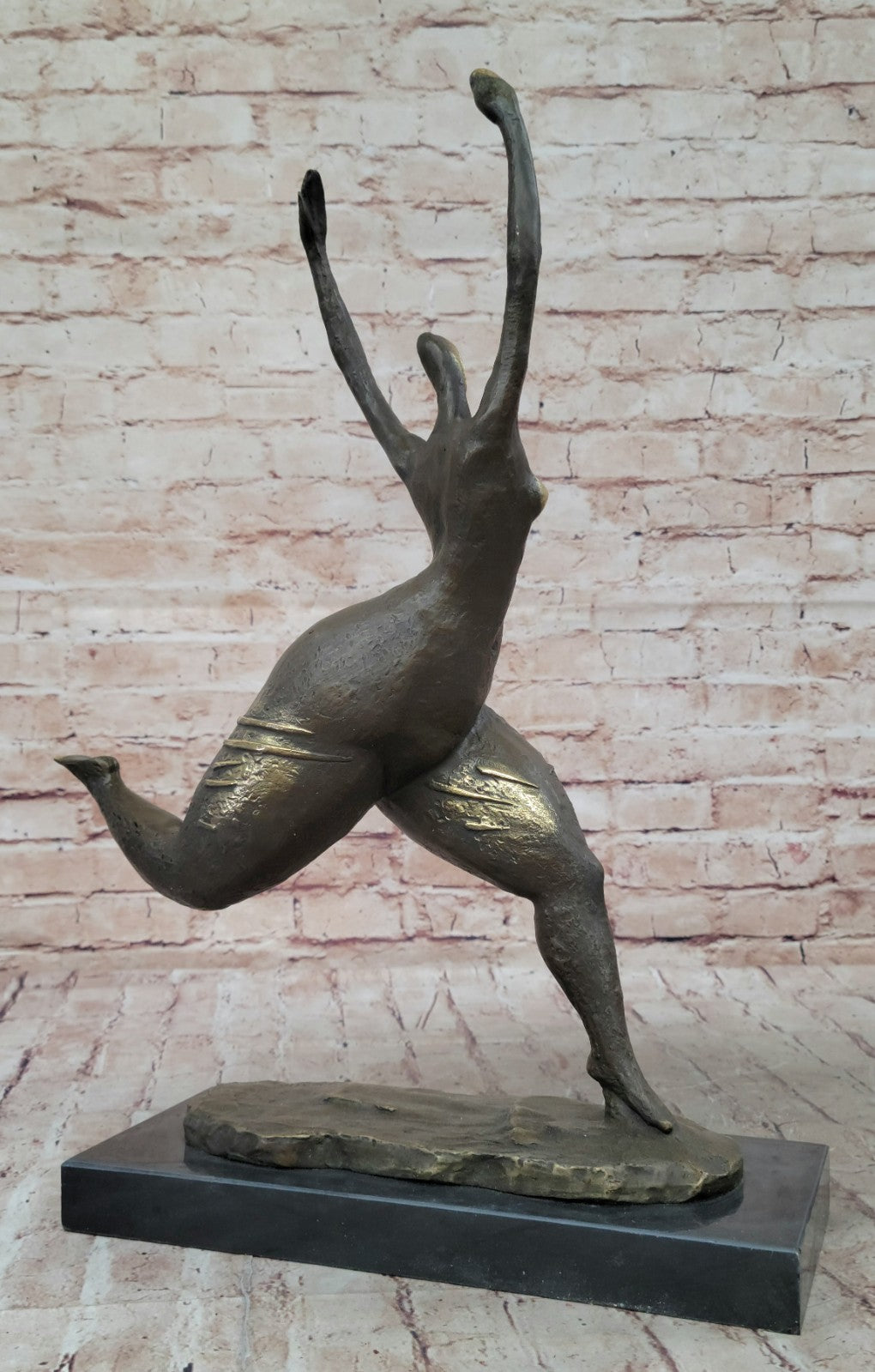 MILO ABSTRACT NUDE WOMAN BRONZE SCULPTURE FIGURE FIGURINE MODERN ART DECO ARTWORK