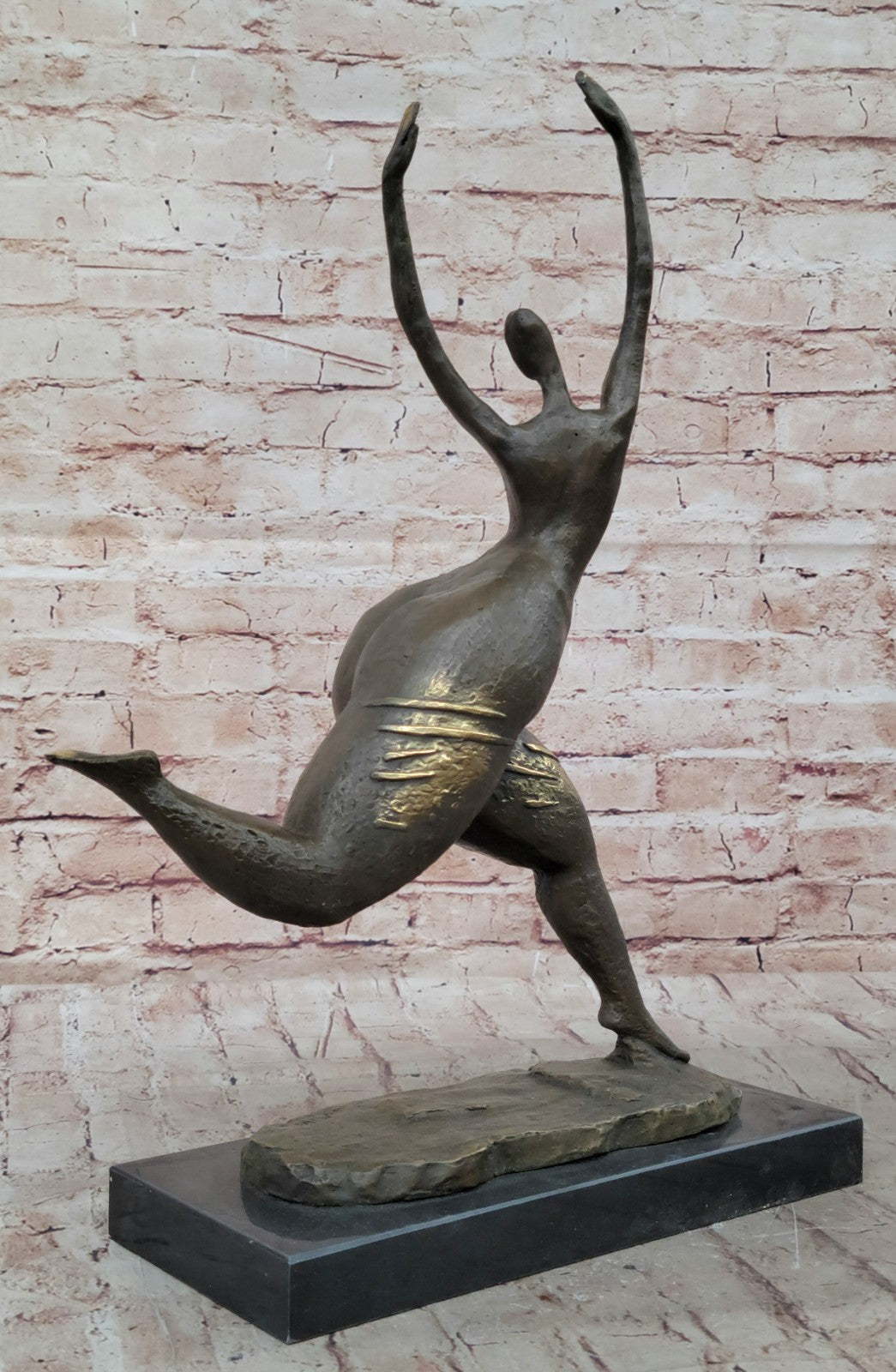 MILO ABSTRACT NUDE WOMAN BRONZE SCULPTURE FIGURE FIGURINE MODERN ART DECO ARTWORK