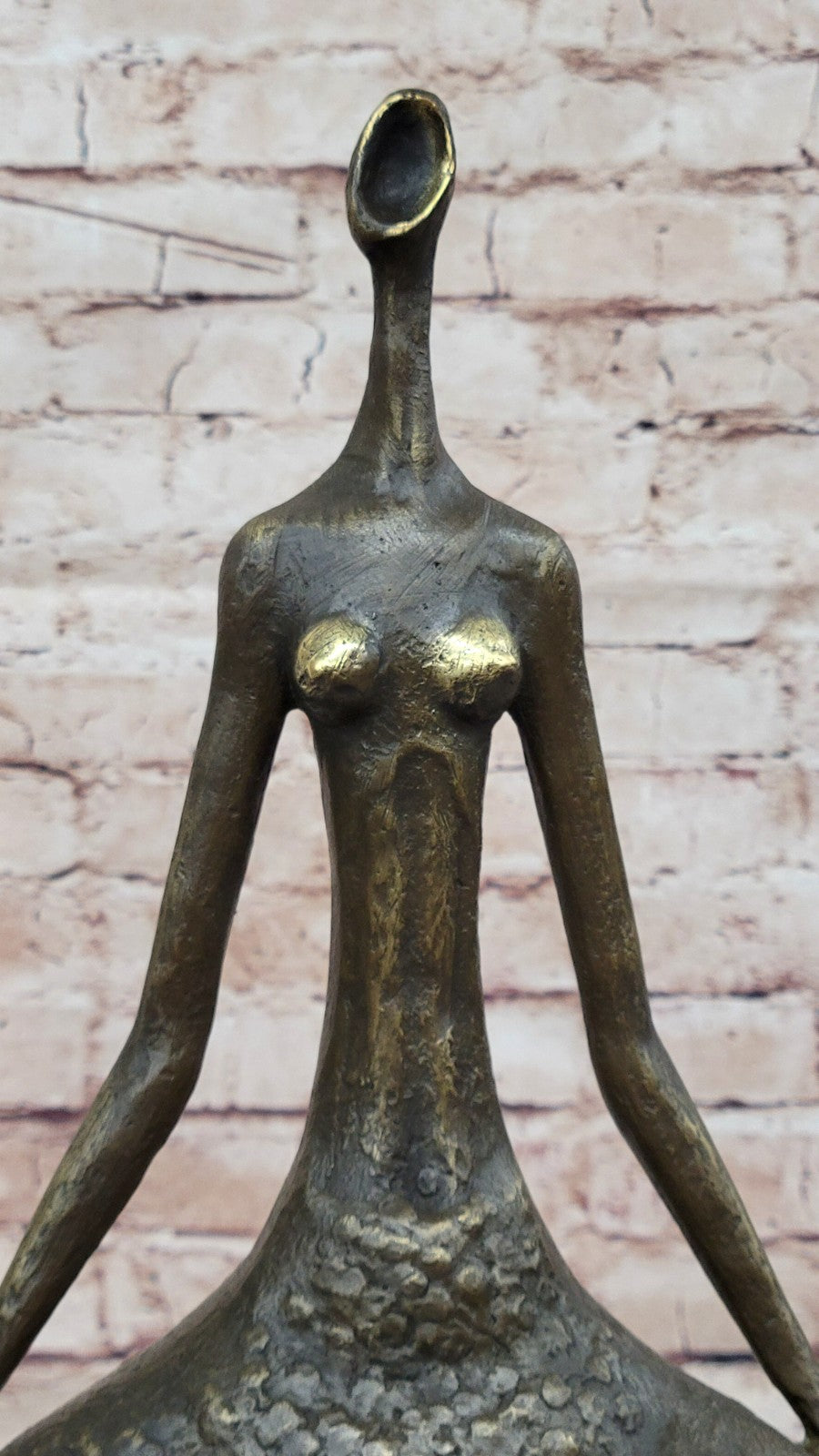 COLLECTIBLE BRONZE SCULPTURE STATUE Abstract Modern Nude Abstract Female by Milo