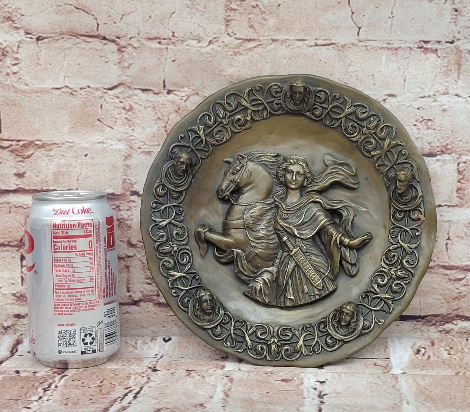 Classic Art Bronze Marble Art Statue Greek goddess of Athena warrior Statue