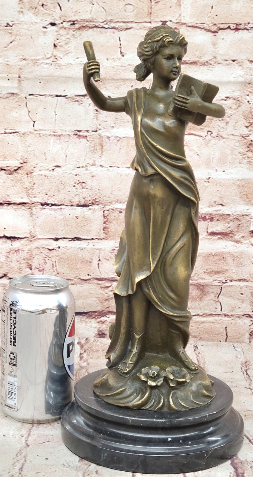 Wisdom Hero Peace Goddess Athena Handcrafted bronze sculpture SALE Marble Figure