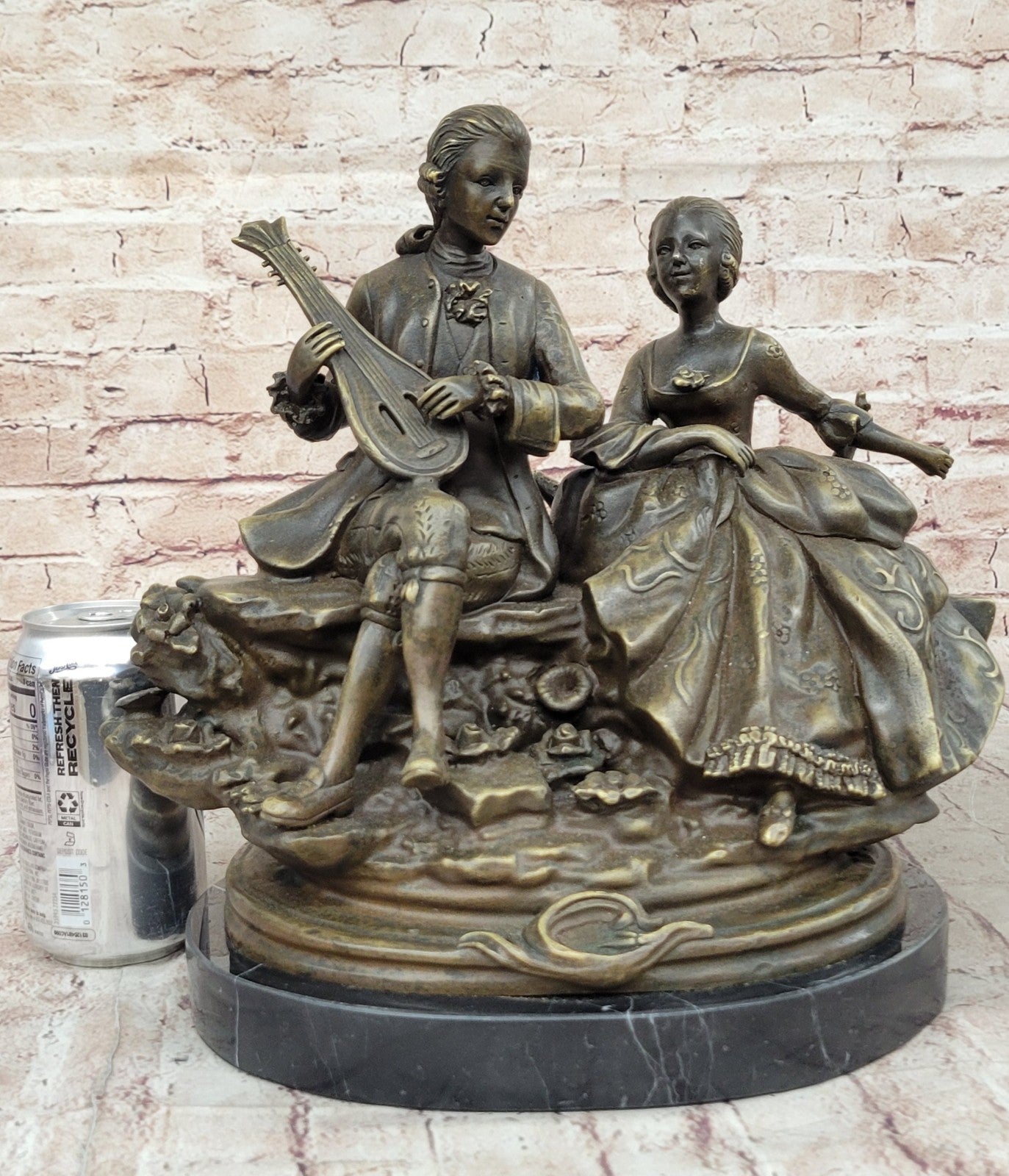 Handcrafted Museum Quality Classic Victorian Style Couple Valentine Day Gift