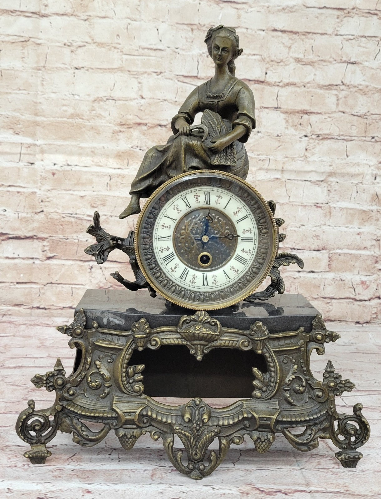 Magnificent Prize Winning Ormolu/Bronze Clock By "Moreau " French Artist Statue
