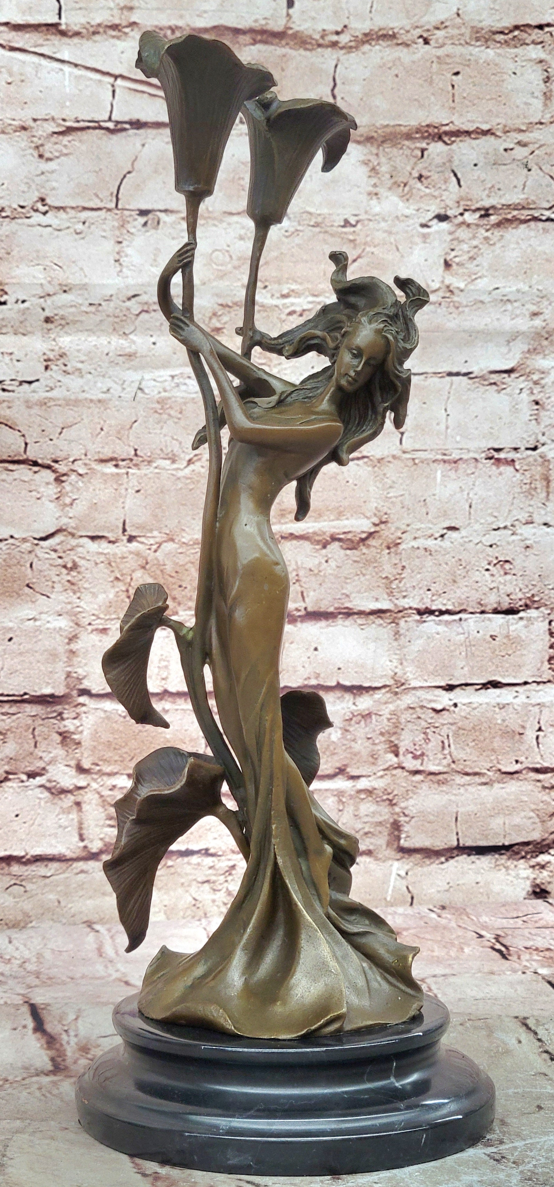 Fine Art Bronze Statue of Goddess Beauty Collectible Figurine Gift