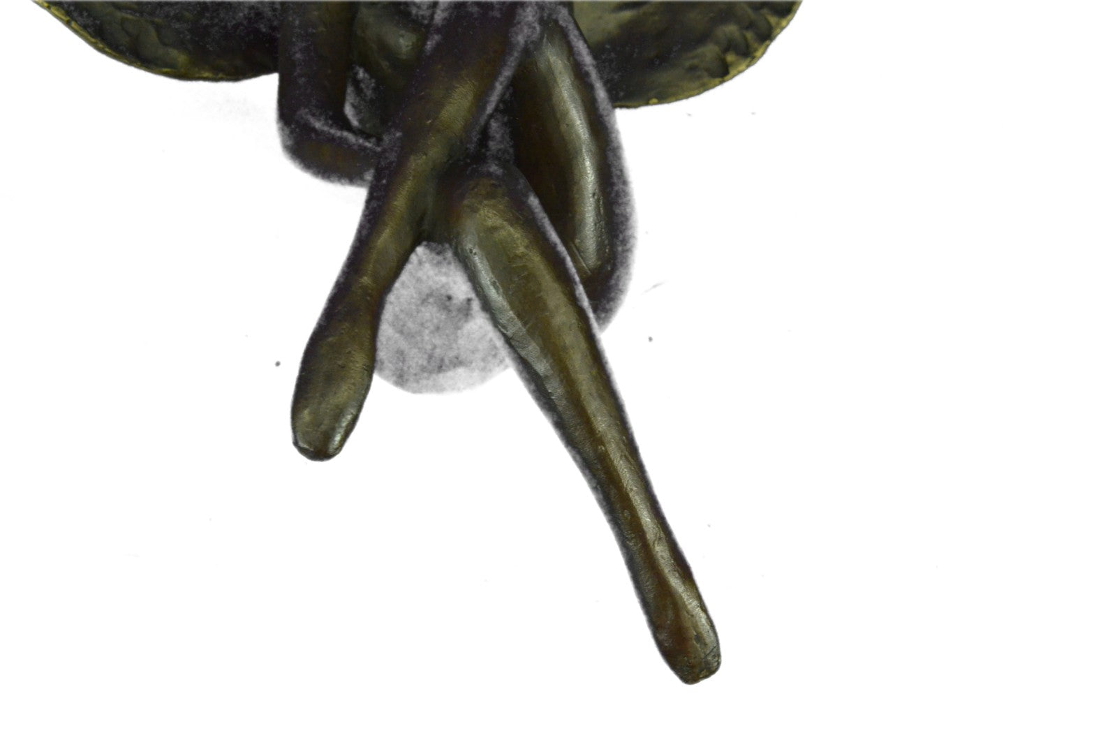 Lost Wax Handcrafted Sitting Angel For Wall Decoration Home Office Bronze Statue