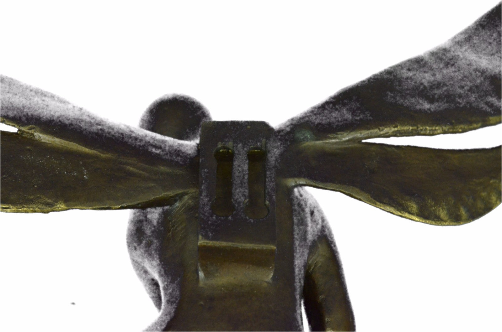 Lost Wax Handcrafted Sitting Angel For Wall Decoration Home Office Bronze Statue