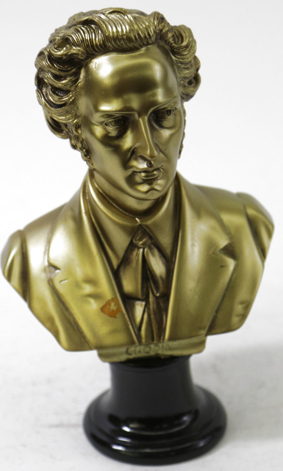 Beautiful 9.5" Alabaster statue W.A. Chopin Sculpture Bust By Milo Made In Spain