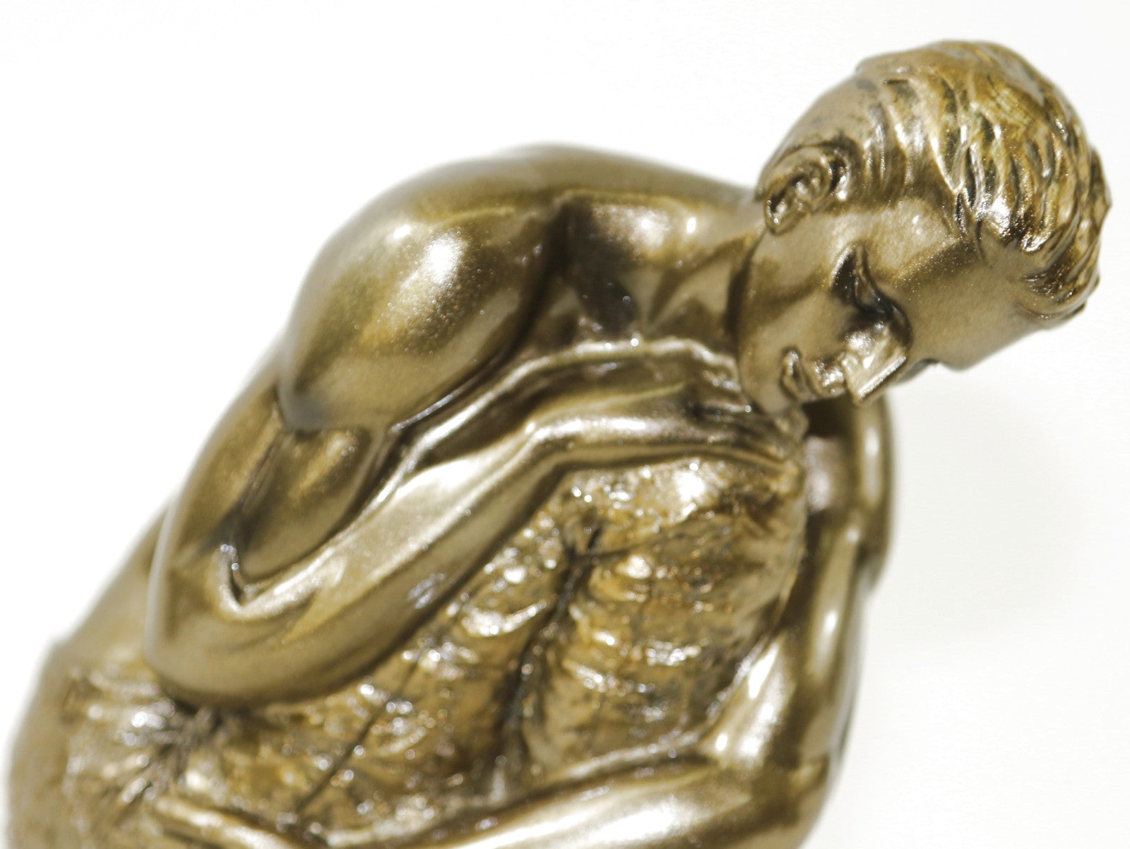 Thoughtful Man Bronze Effect Figurine Home Office Decoration Decor Artwork