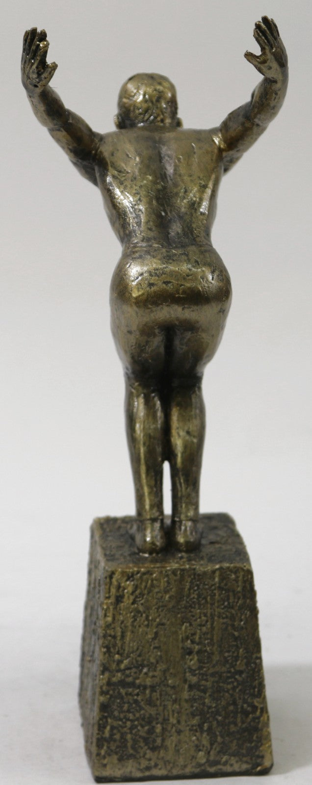 Hand Made Musular Man Swimming Trophy Diver Faux Bronze Sculpture Statue Figure
