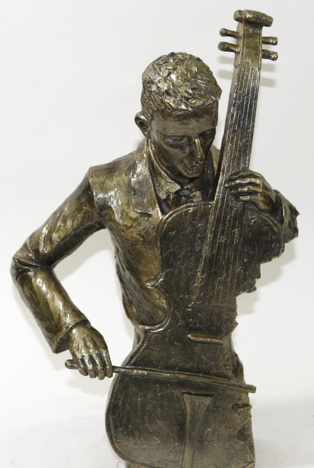 Cold Cast Bronze Violin Player Home Office Decoration Faste Shipping Artwork