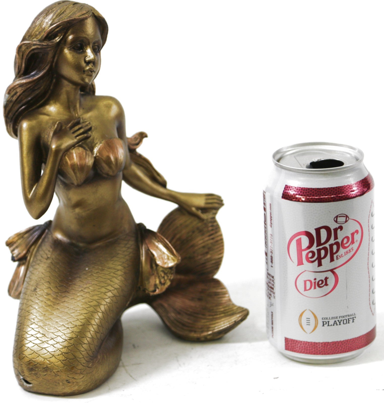European Finery Bronze Covered Mermaid Rising from Sea Figurine Sculpture Sale