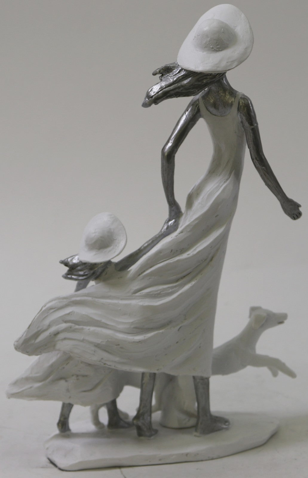 Hand Made Quality Artwork Mother holding her Baby Hand Sculpture Figurine