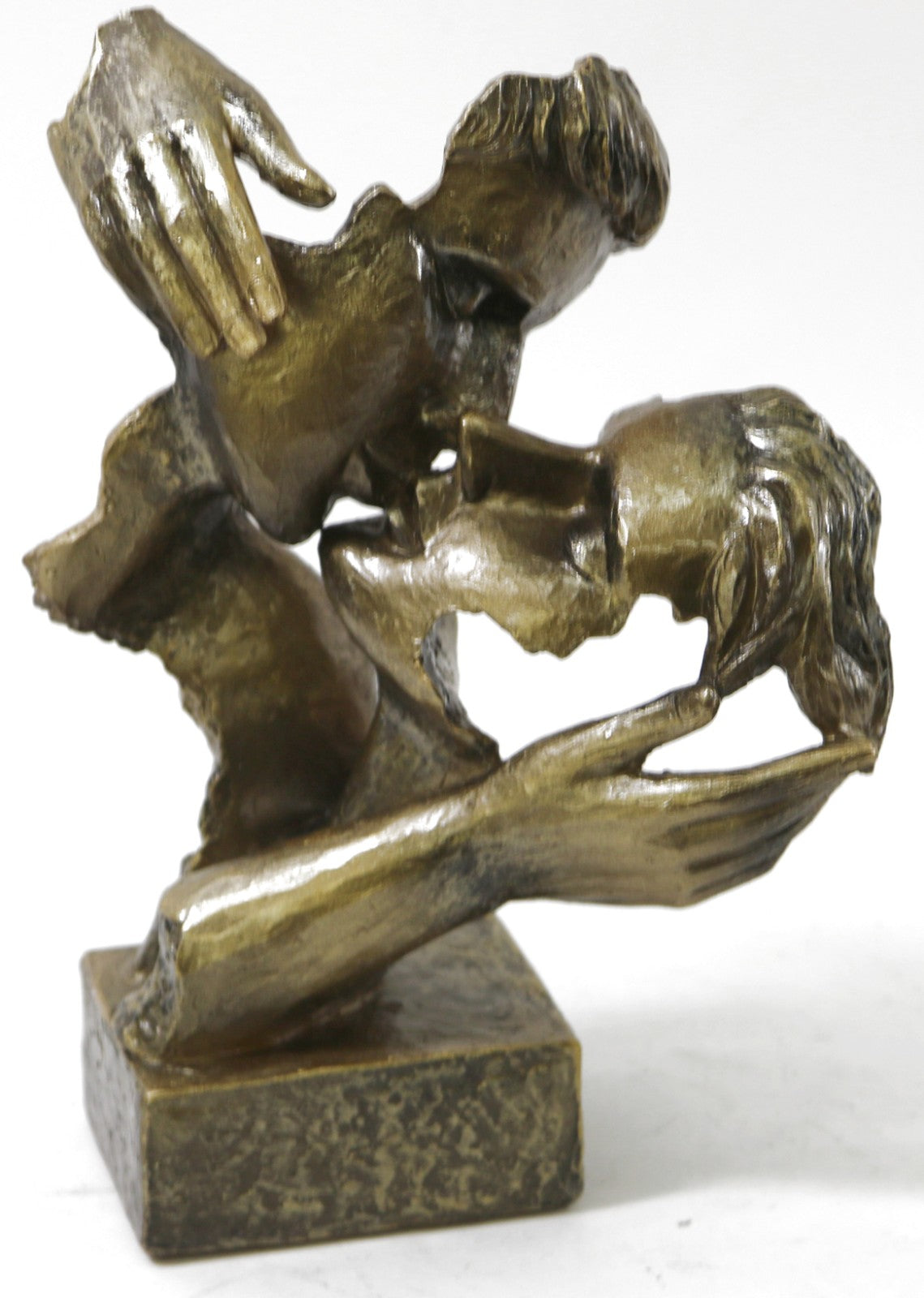 Valentine Day Gift  Romance Romantic Male and Female Bronze Sculpture Figure