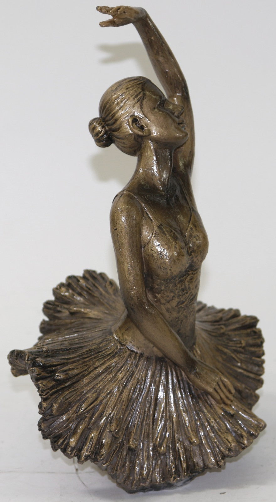 Art Deco style Faux bronze sculpture of a ballerina dancing in Free Form Figure