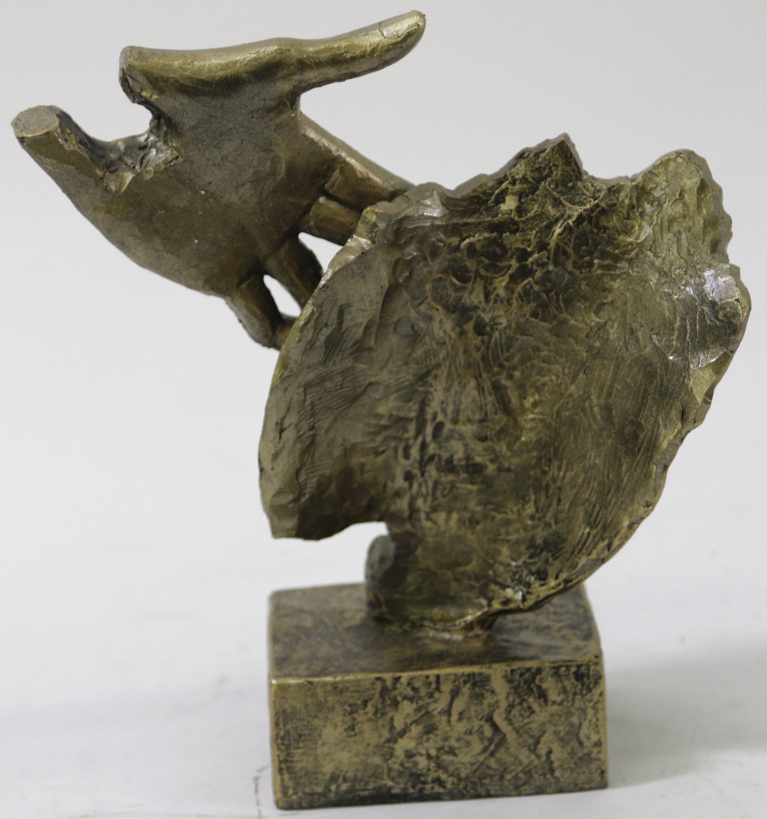 STUNNING UNIQUE BRONZE EFFECT CONTEMPORARY SCULPTURE COLD CAST FIGURINE DALI