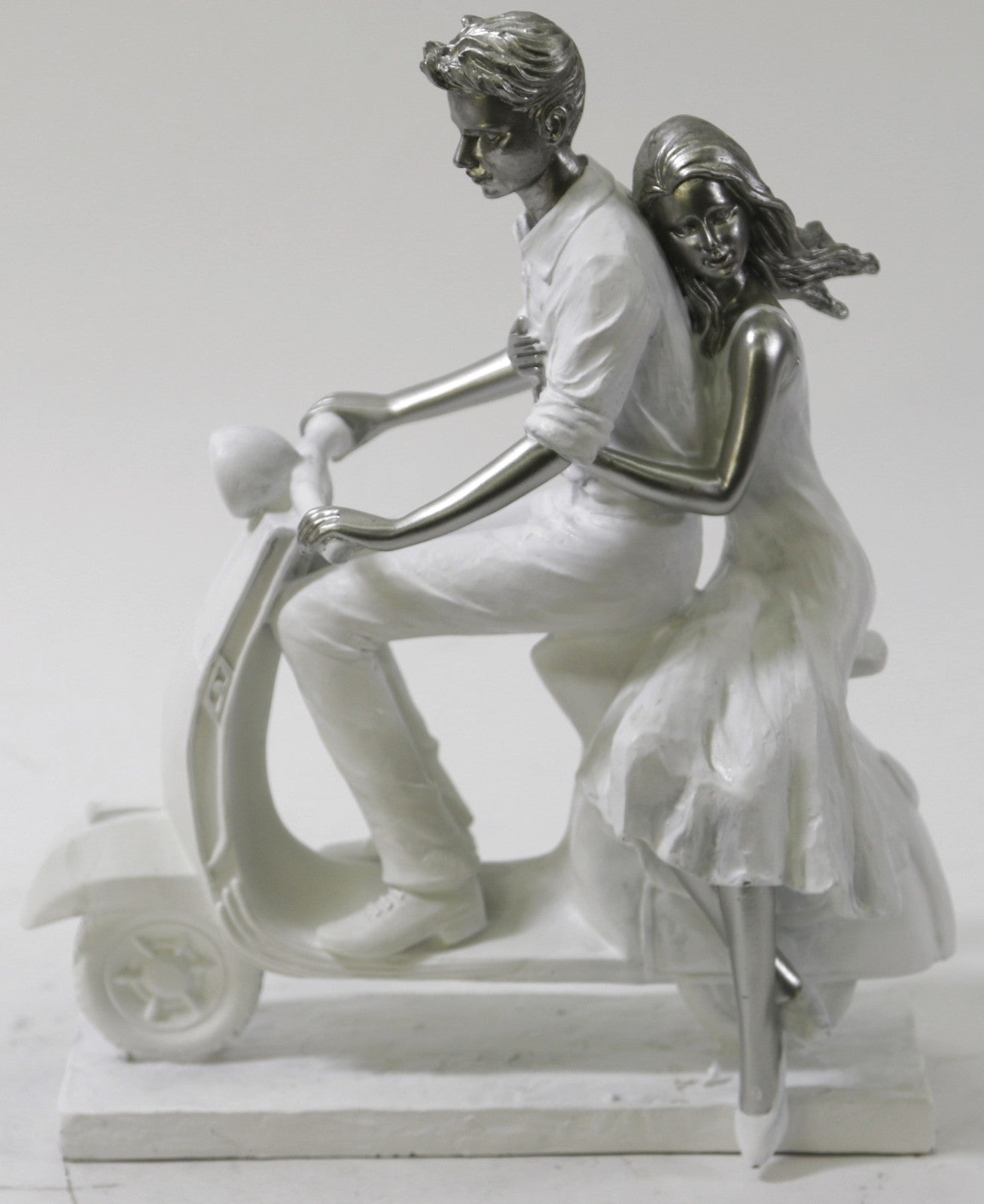 Scooter Romance! For the couple who still loves to play Sculpture Statue