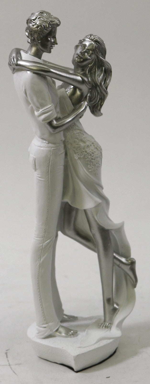 13" Romantic Couple of Lover  Statue Sculpture Figure Art Deco Made in Europe