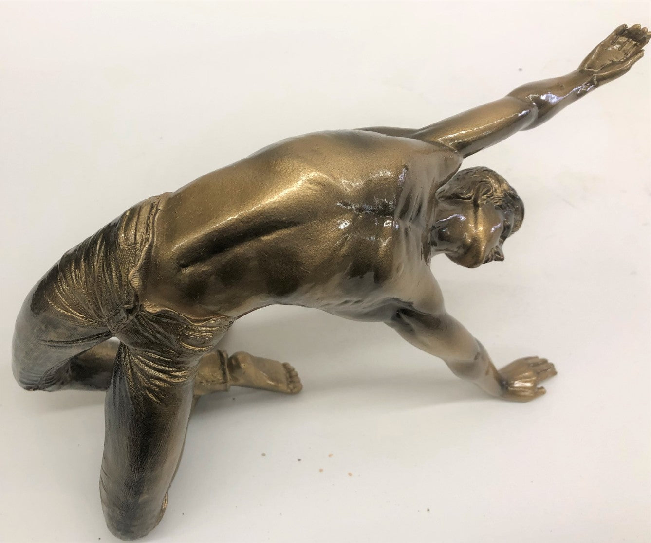 Gay Dancer Dance Trophy Xmas Christmas Gift Bronze Covered Sculpture Statue