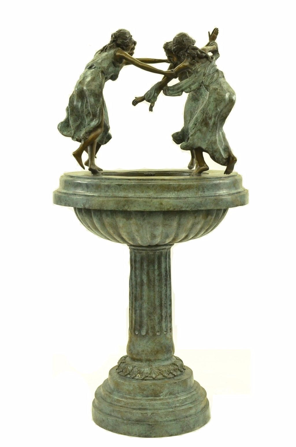 Handcrafted Four Dancing Woman Fountain Garden/Backyard Decor Bronze Sculpture