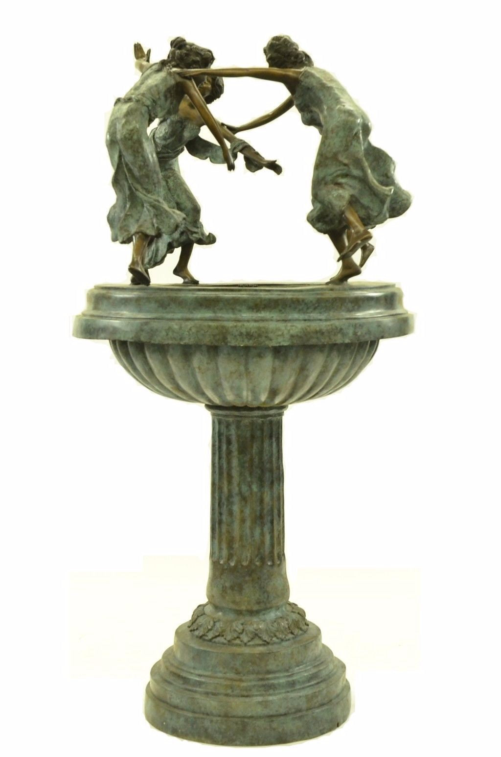Handcrafted Four Dancing Woman Fountain Garden/Backyard Decor Bronze Sculpture