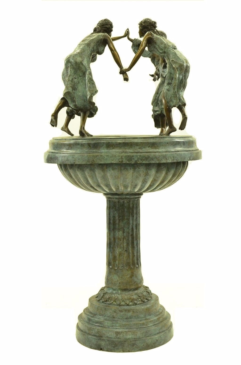 Handcrafted Four Dancing Woman Fountain Garden/Backyard Decor Bronze Sculpture