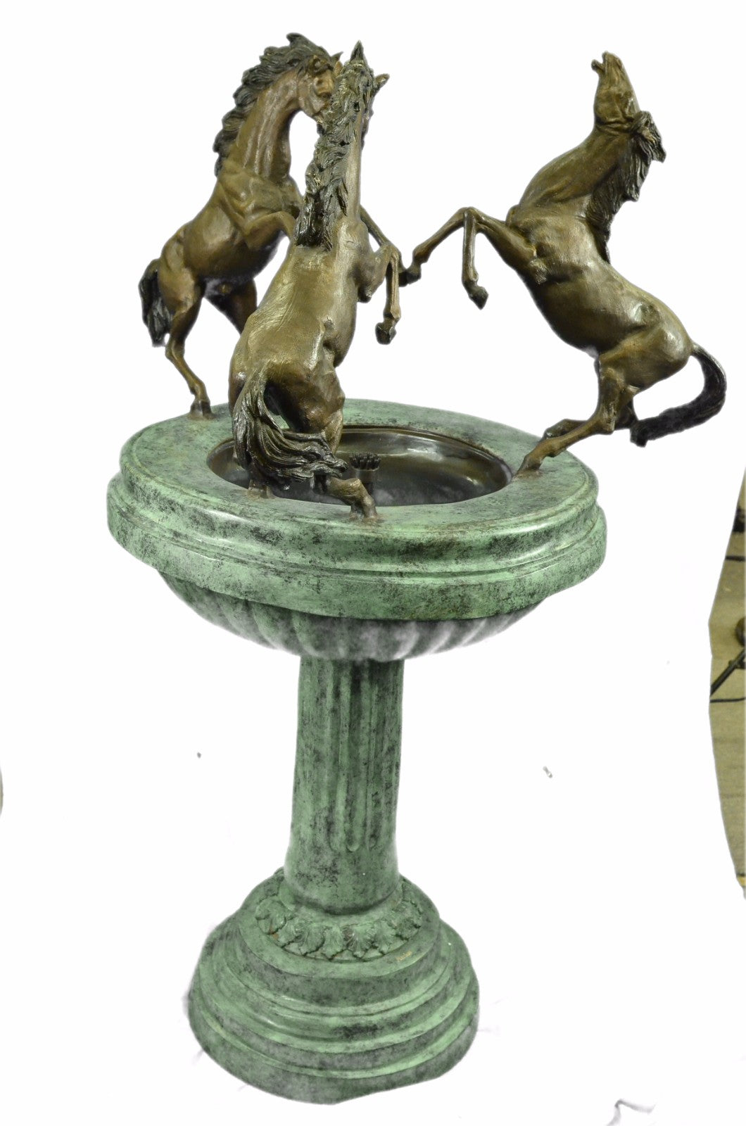 Handcrafted Extra Large Horse Fountain Water Falls Indoor/outdoor Bronze Sculptu