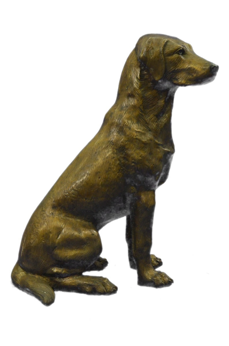 Life Size Garden Backyard Pool Decoration Labrador Retriver Bronze Sculpture