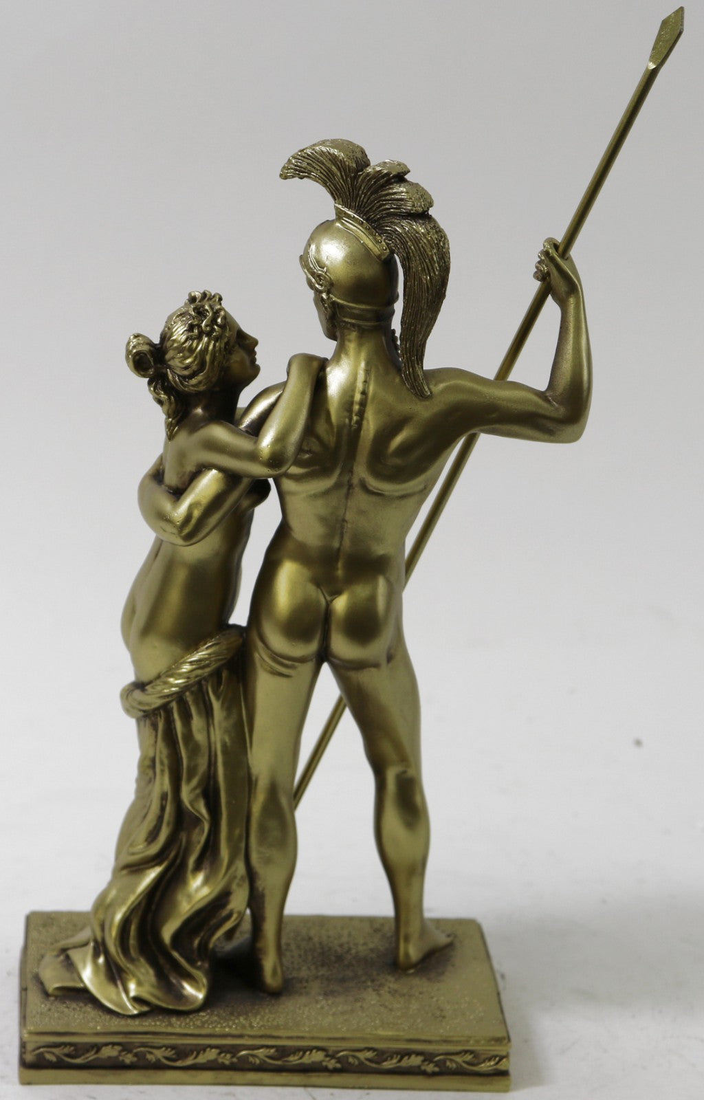Mars God with Aphrodite Venus Goddess Statue in Greek Roman Ancient Mythology Bronze