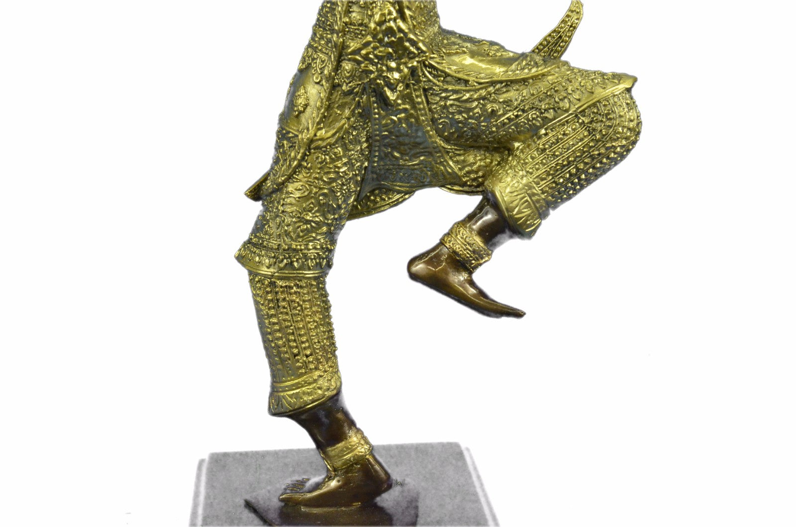 Hindu Amulet - Phra Rama Shot Bow - Exquisite Bronze Thai Statue Sculpture