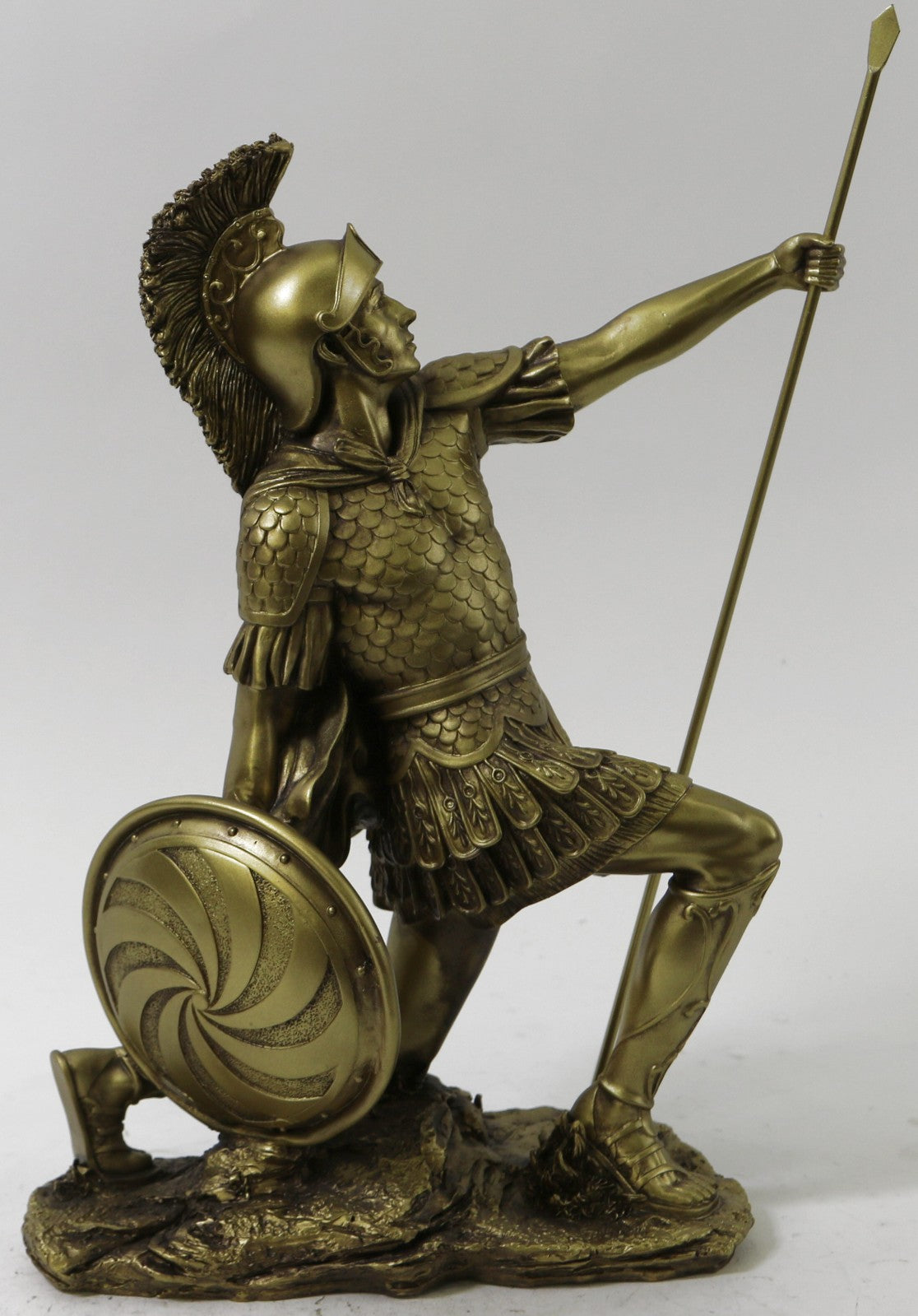 Hand Made Large Odysseus Roman Warrior Bronzed Sculpture Statue Figurine Decor