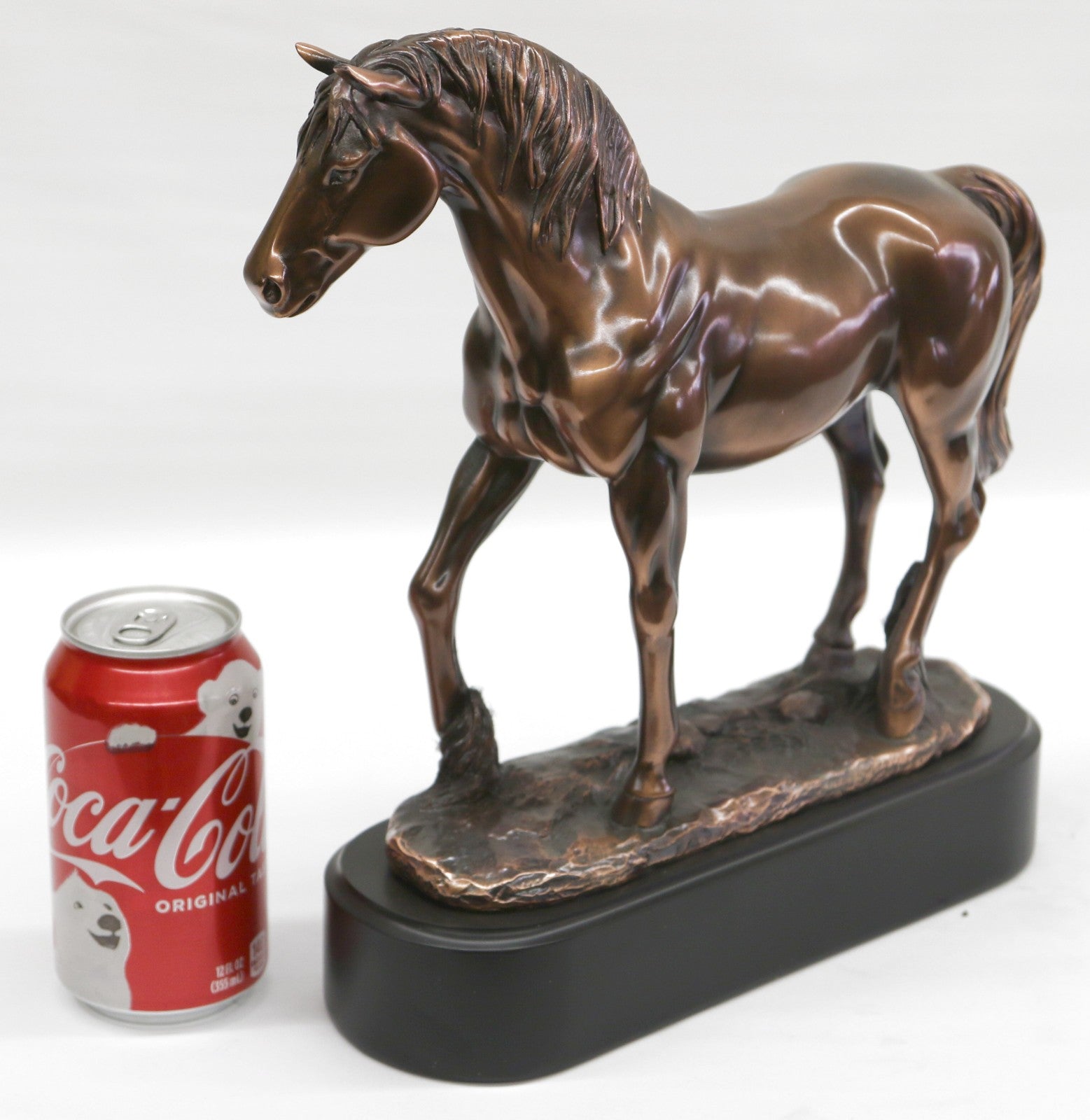 Horse Pony ornament sculpture figurine quality European Bronzed 33cm, gift boxed