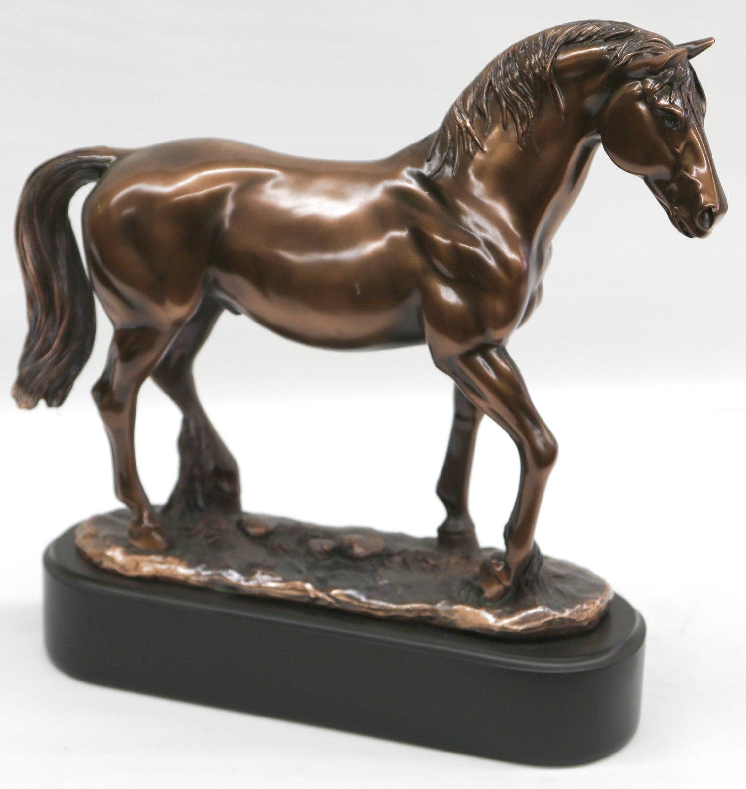 Horse Pony ornament sculpture figurine quality European Bronzed 33cm, gift boxed