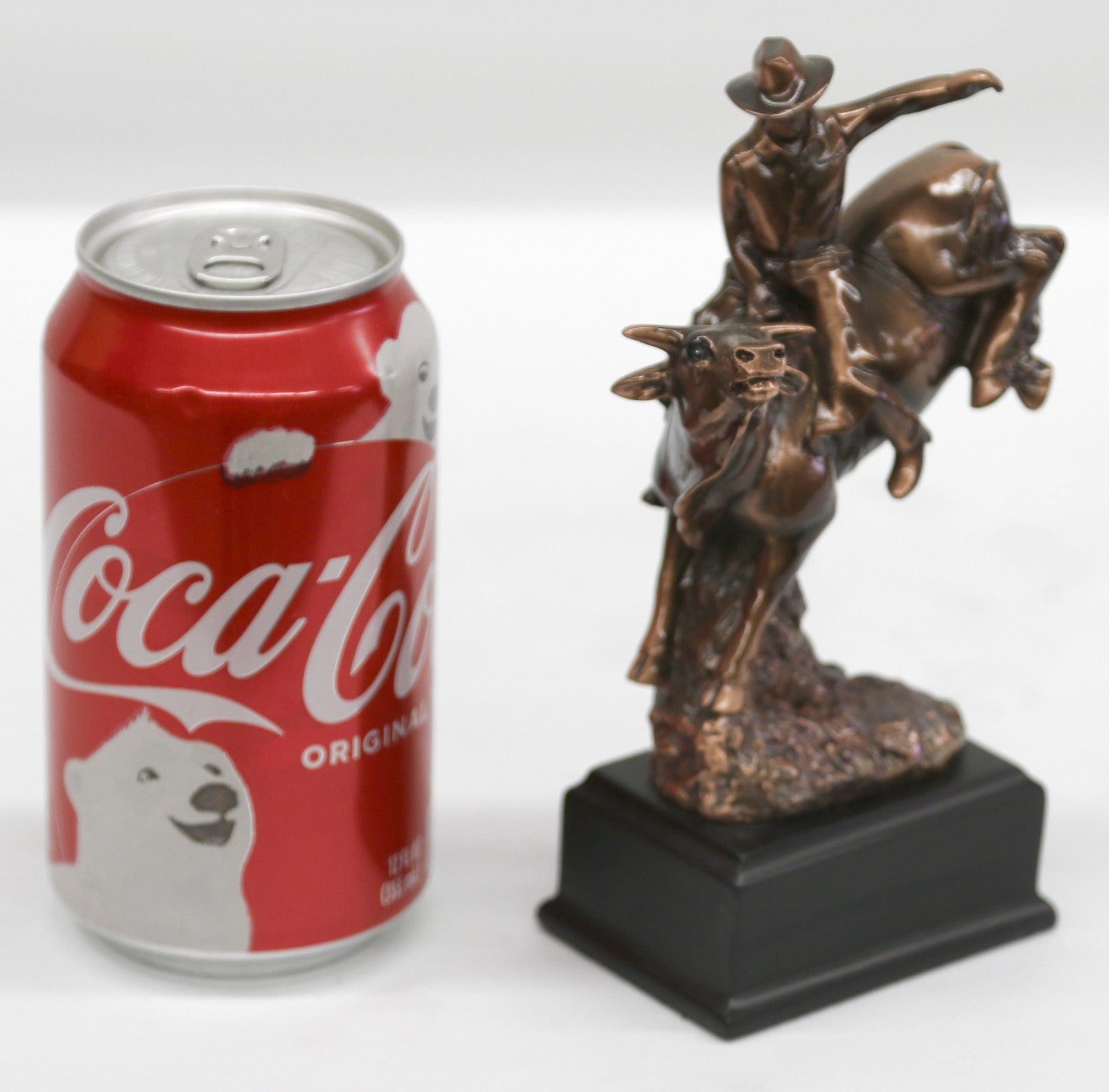 Remington Toro Bull Bullfight Cowboy Texas Bronze Look Statue Sculpture Figure