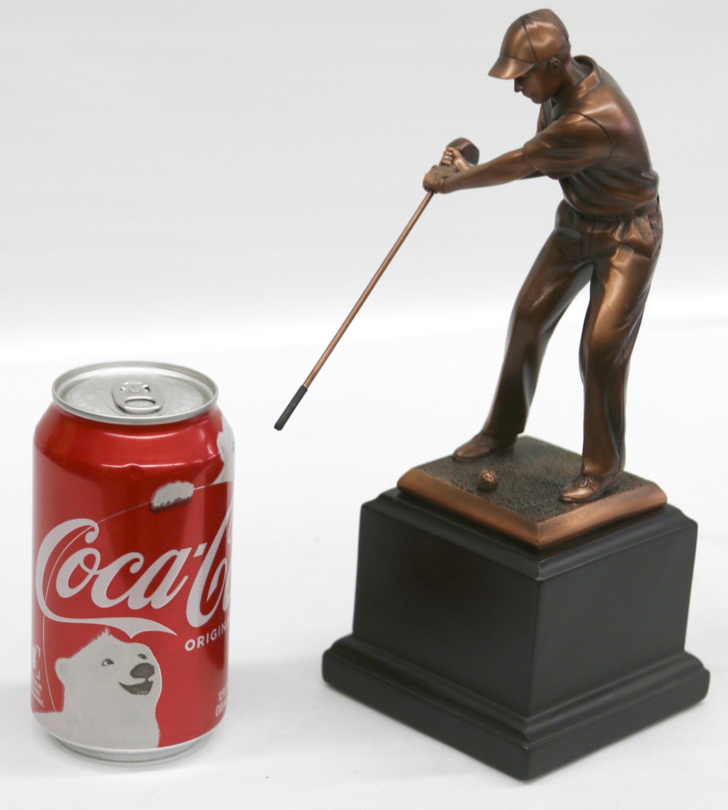 Bronze Finish Original Artwork by Milo Golfer Man Cave Sport Sculpture