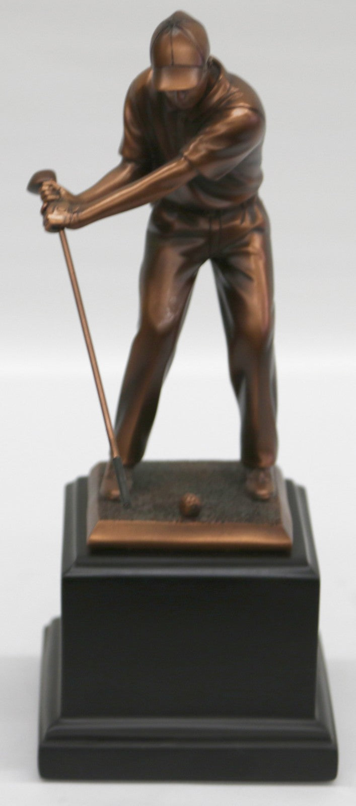 Bronze Finish Original Artwork by Milo Golfer Man Cave Sport Sculpture