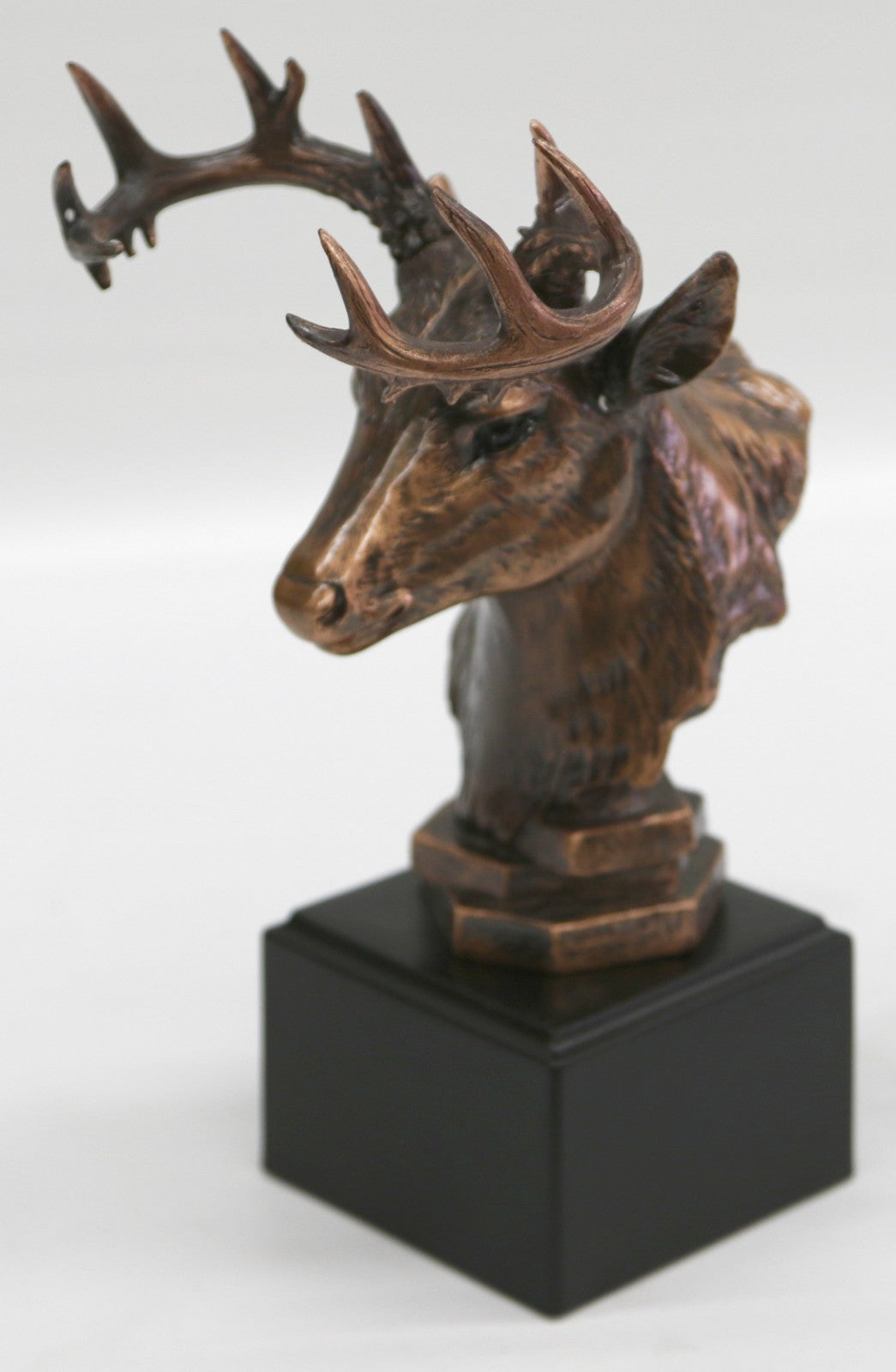 Bronze Stag Ornament, Deer Figure Sculpture Home Decor European Collection Sale