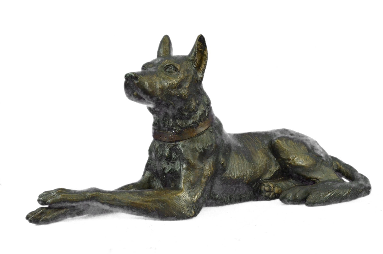 Large Life Size Basenji Dog African Breed Animal Pet Bronze Sculpture Figurine