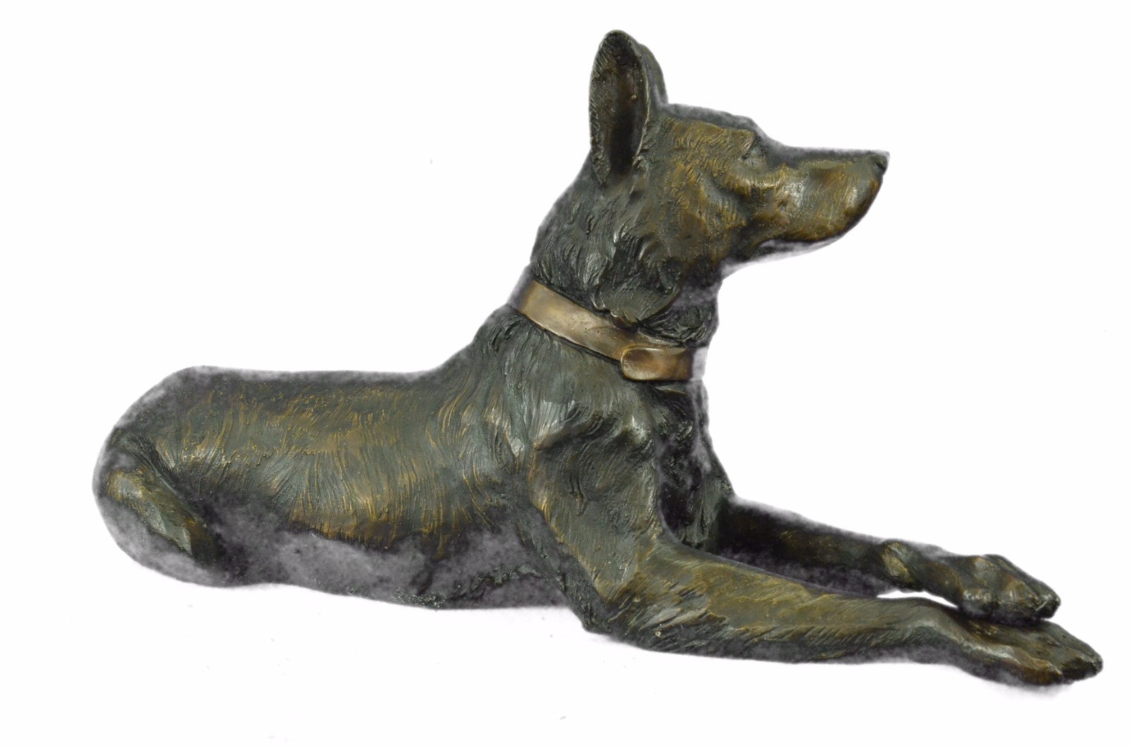 Large Life Size Basenji Dog African Breed Animal Pet Bronze Sculpture Figurine