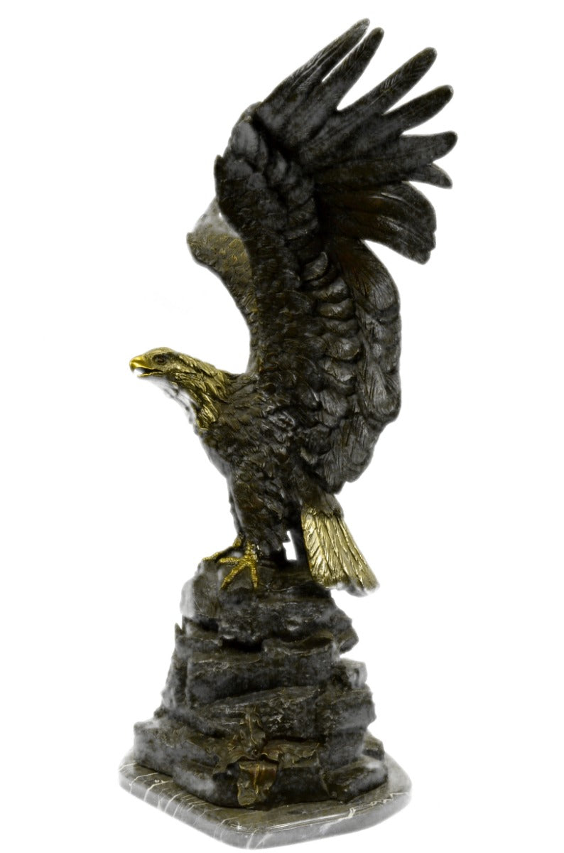 American Bald Eagle Backyard Garden Pool Decoration Bronze Sculpture Figurine
