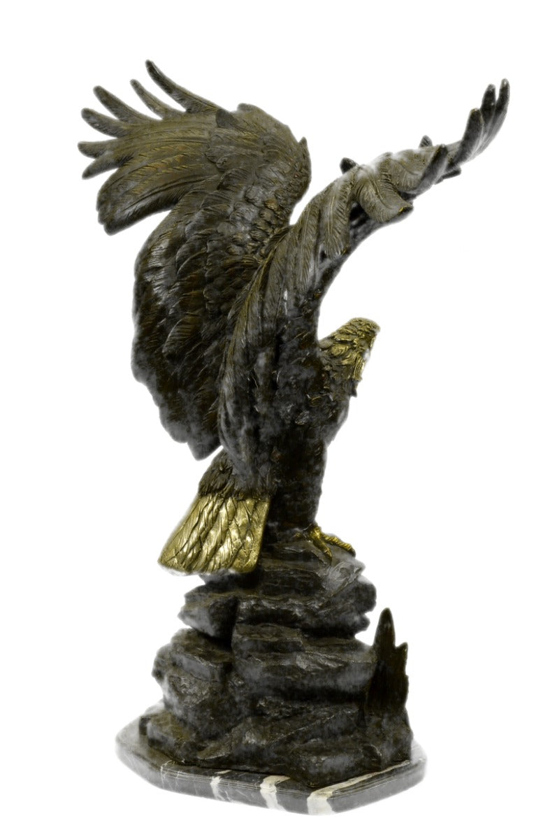 American Bald Eagle Backyard Garden Pool Decoration Bronze Sculpture Figurine
