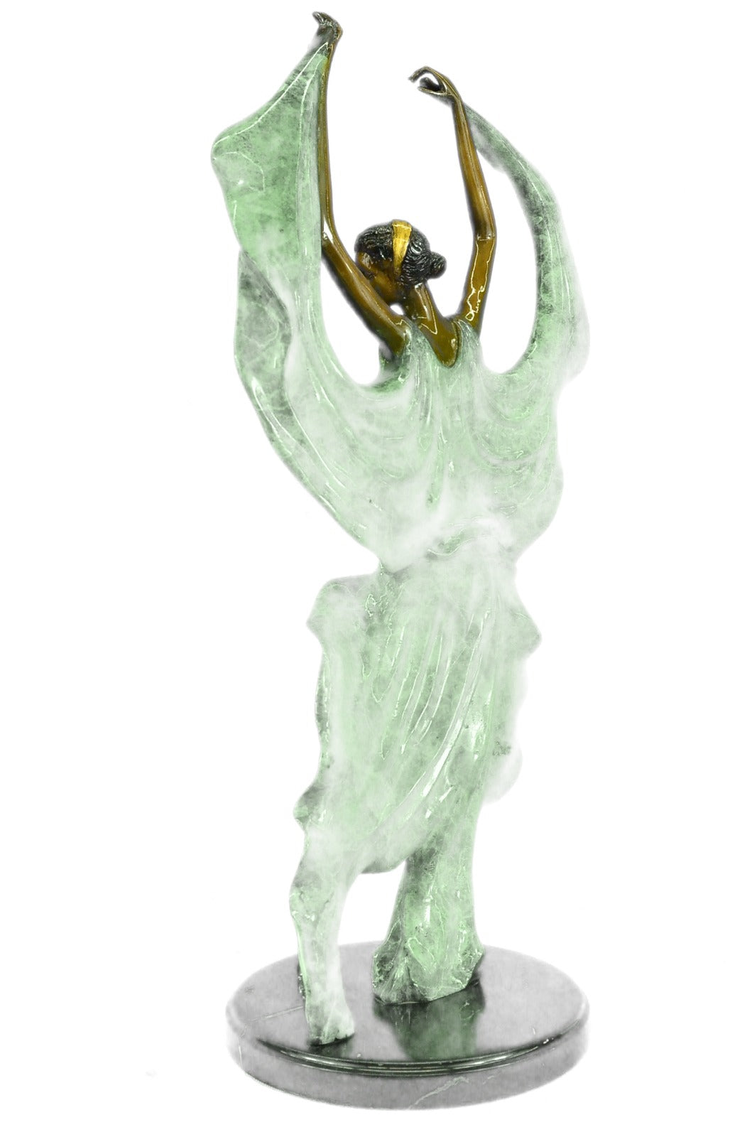 Dancer Sexy Girl Figure Flamenco Large Rare Handcrafted Bronze Sculpture Art T