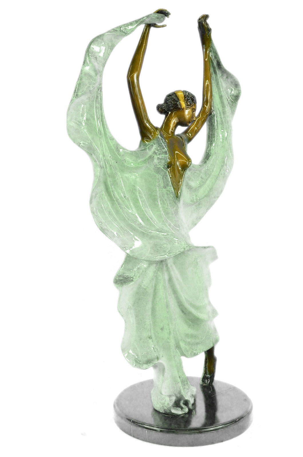 Dancer Sexy Girl Figure Flamenco Large Rare Handcrafted Bronze Sculpture Art T