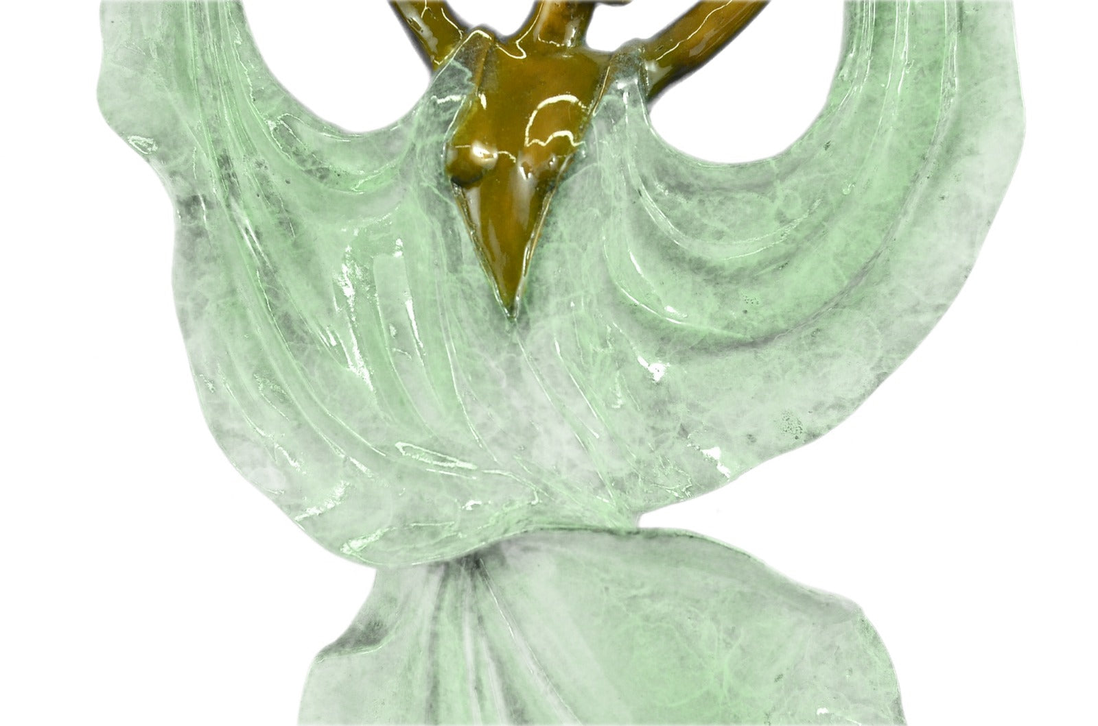 Dancer Sexy Girl Figure Flamenco Large Rare Handcrafted Bronze Sculpture Art T