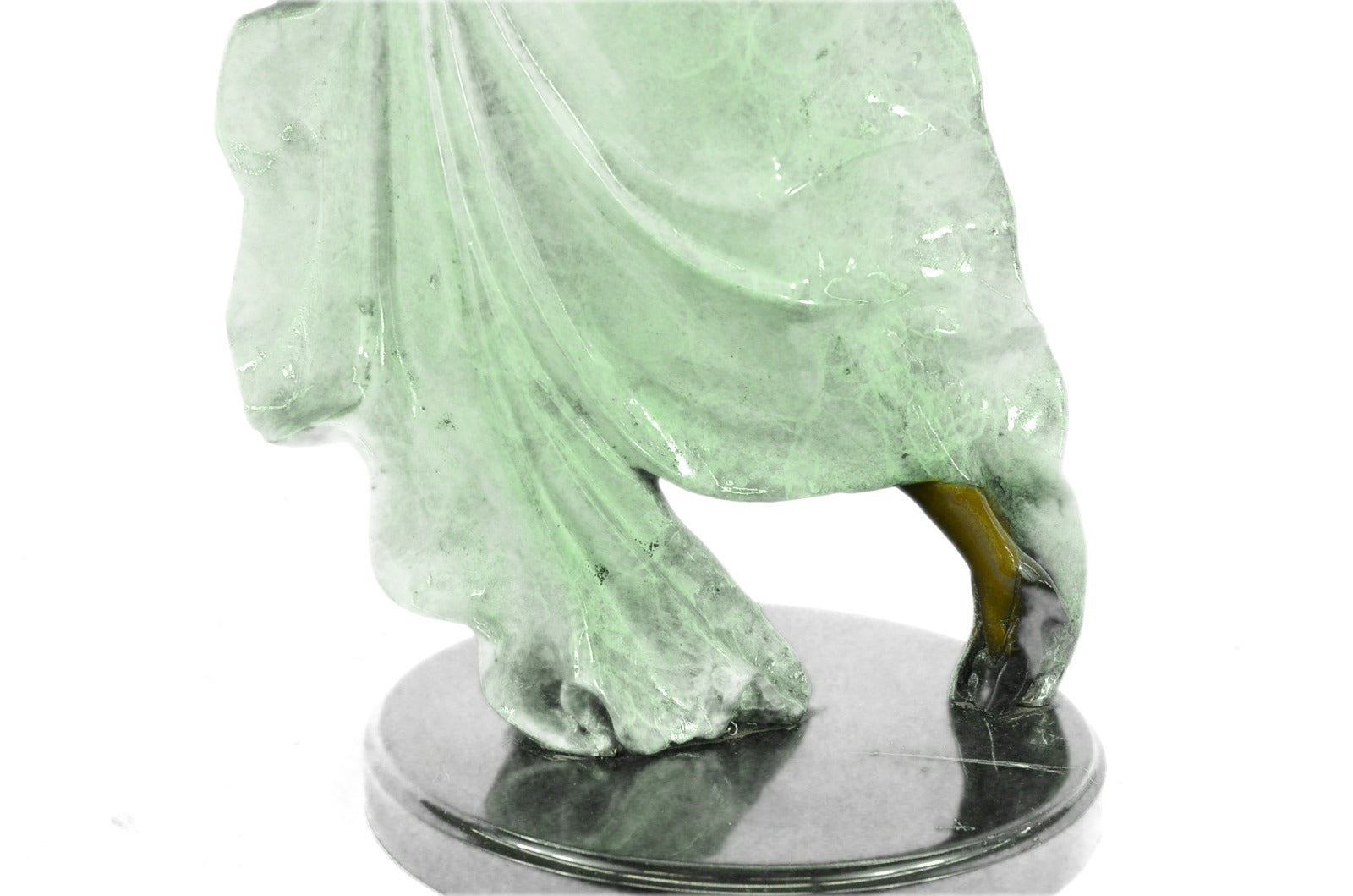 Dancer Sexy Girl Figure Flamenco Large Rare Handcrafted Bronze Sculpture Art T