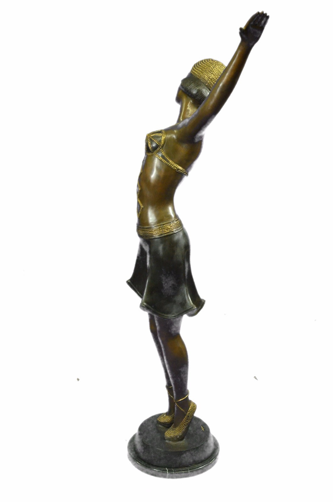 Handcrafted Extra Large Chiparus Dancer Bronze Sculpture Home/Office Decoration