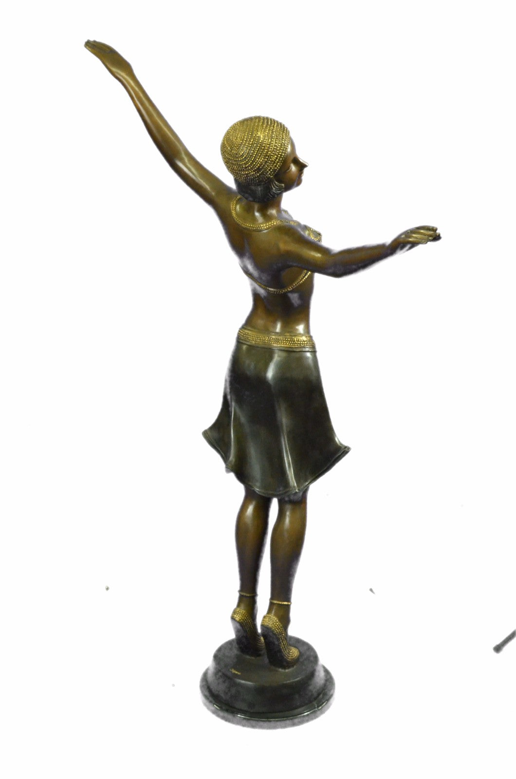 Handcrafted Extra Large Chiparus Dancer Bronze Sculpture Home/Office Decoration